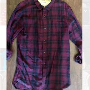 Pacsun on the byas plaid button up